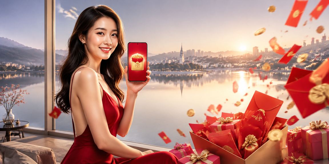 Phong bao đỏ khuyến mãi may mắn với người mẫu Việt Nam tại Đà Lạt
