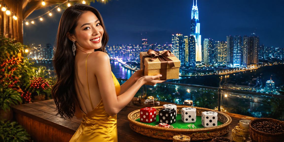 Bàn xúc xắc Tài Xỉu và cà phê Việt tại TP Hồ Chí Minh
